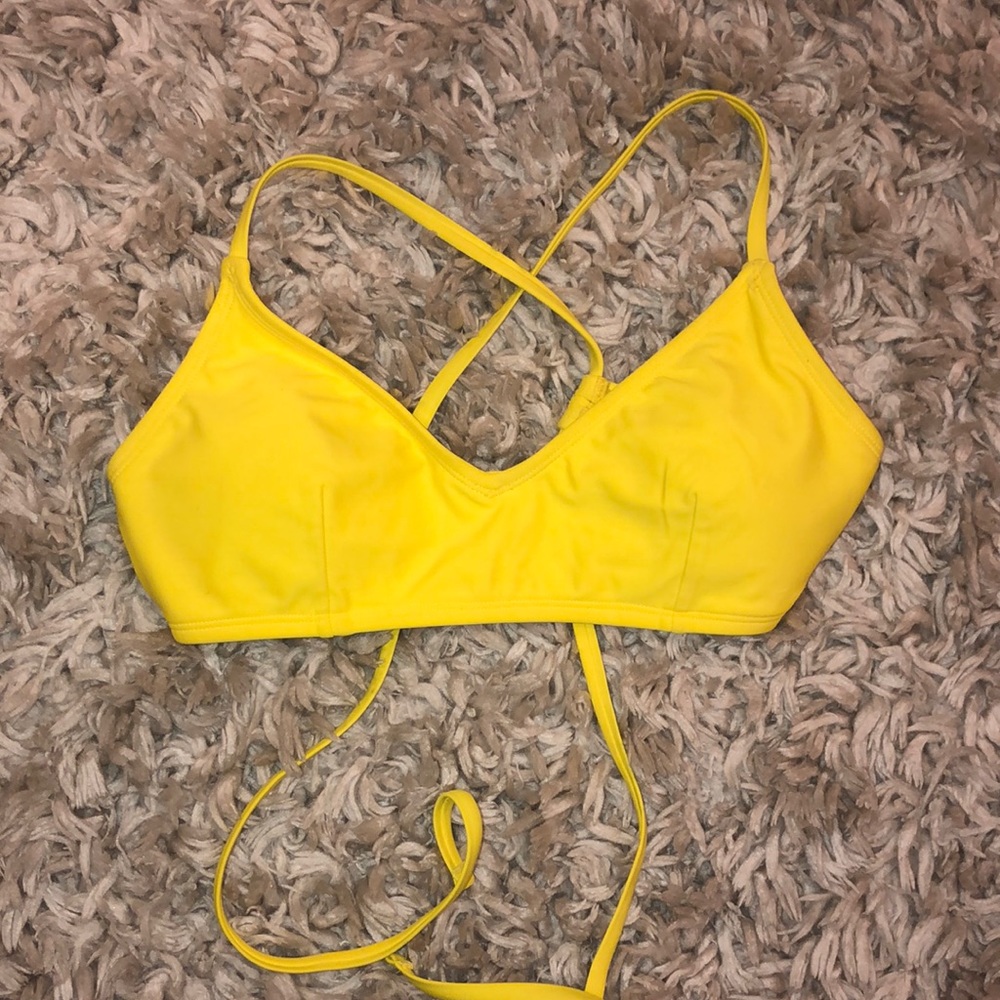 Forever21 Yellow Bikini Top